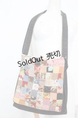 画像2: PINK HOUSE / パッチワークデニムショルダー  クロ O-25-08-20-014-LO-BG-OW-ZT500
