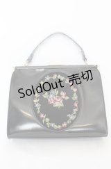 an another angelus / 花刺繍フレームハンドバッグ  クロ O-25-08-20-019-CA-BG-OW-OS