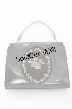 画像1: an another angelus / 花刺繍フレームハンドバッグ  クロ O-25-08-20-019-CA-BG-OW-OS