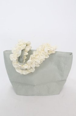 画像2: Maison de FLEUR / ロココフリルハンドルトートバッグ  ミントグリーン O-25-08-20-020-LO-BG-OW-OS