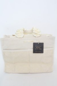 Maison de FLEUR / 阪急西宮限定フロントレースフリルハンドルトートバッグ  アイボリー O-25-08-20-025-LO-BG-OW-OS