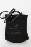 Maison de FLEUR / ジャガードスクエアトートバッグ  クロ O-25-08-20-027-LO-BG-OW-OS