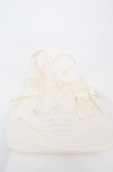 Maison de FLEUR / ダブルリボンギャザートートバッグ  アイボリー O-25-08-20-028-LO-BG-OW-OS