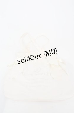 画像1: Maison de FLEUR / ダブルリボンギャザートートバッグ  アイボリー O-25-08-20-028-LO-BG-OW-ZT501