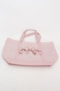 Maison de FLEUR / ギンガムチェックSトートバッグ  ピンク O-25-08-20-039-LO-BG-OW-OS