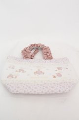 Maison de FLEUR / Marroncream イースターフリルトートバッグ  ピンク O-25-08-20-040-LO-BG-OW-OS