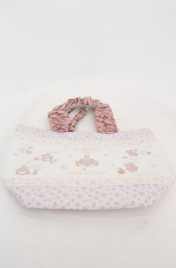 画像1: Maison de FLEUR / Marroncream イースターフリルトートバッグ  ピンク O-25-08-20-040-LO-BG-OW-OS
