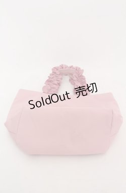 画像2: Maison de FLEUR / マロンクリームフリルハンドトートバッグ  ピンク O-25-08-20-041-LO-BG-OW-ZT501