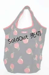 PINK HOUSE / エコバッグ  りんご（クロ×アカ） O-25-08-20-005-LO-BG-OW-ZT500