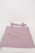 Maison de FLEUR / ロゴプリントトートバッグ  ラベンダー O-25-08-20-046-LO-BG-OW-OS
