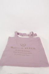 Maison de FLEUR / ロゴプリントトートバッグ  ラベンダー O-25-08-20-046-LO-BG-OW-OS