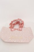 Maison de FLEUR / marroncream フリルハンドルトートバッグ  ピンク O-25-08-20-048-LO-BG-OW-OS