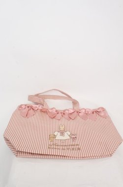 画像1: Maison de FLEUR / Marroncreamギンガムチェックバッグ  ピンク O-25-08-20-049-LO-BG-OW-OS