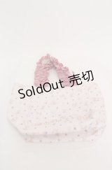 Maison de FLEUR / ベアラビットフリルハンドルトートバッグ  ピンク O-25-08-20-050-LO-BG-OW-ZT0822A
