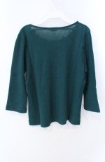 画像3: INGEBORG / モチーフレース使いニットソー 11号 グリーン O-25-08-21-042-LO-TO-OW-ZI (3)