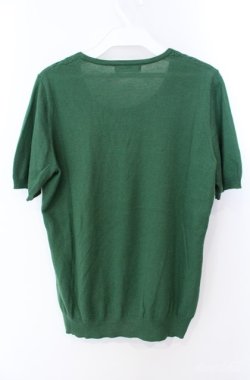 画像3: INGEBORG / レース使いカシミヤ混ニット 11号 グリーン O-25-08-21-043-LO-TO-OW-OS
