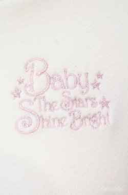 画像2: BABY,THE STARS SHINE BRIGHT / ロゴ刺しゅう入りフードワンピース  オフ O-25-08-21-004-BA-OP-IG-OS