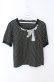 画像1: INGEBORG / スパンコール使いドットTシャツ 11号 クロ×シロ O-25-08-21-048-LO-TO-OW-OS (1)