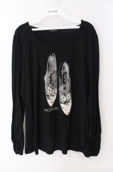 INGEBORG / パンプスptTシャツ 11号 クロ O-25-08-21-049-LO-TO-OW-ZI