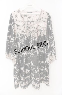 画像1: INGEBORG / リリーptチュニック 11号 クロ×ベージュ O-25-08-21-051-LO-TO-OW-ZI