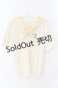 PINK HOUSE / ボーダーセーラーカットチュニック M イエロー O-25-08-21-054-LO-TO-OW-ZI