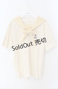 PINK HOUSE / ボーダーセーラーカットチュニック M イエロー O-25-08-21-054-LO-TO-OW-ZI