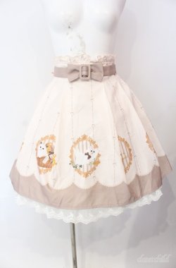 画像1: Amavel / Kitten In Flower Basketスカート  アイボリー O-25-08-21-005-CA-SK-IG-OS
