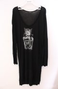 INGEBORG / 香水瓶ptロングカットソー 9号 クロ O-25-08-21-057-LO-TO-OW-ZI