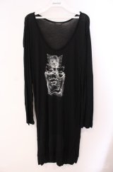 INGEBORG / 香水瓶ptロングカットソー 9号 クロ O-25-08-21-057-LO-TO-OW-ZI