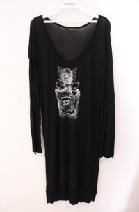 INGEBORG / 香水瓶ptロングカットソー 9号 クロ O-25-08-21-057-LO-TO-OW-ZI