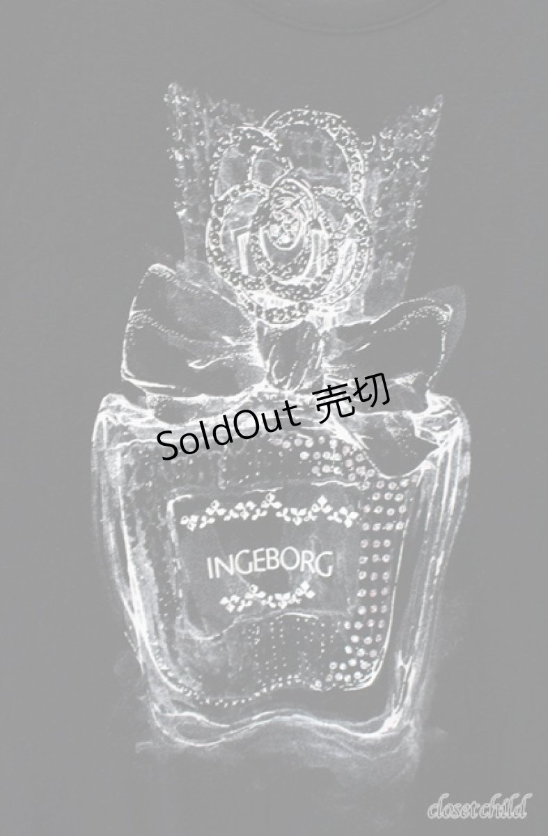 画像2: INGEBORG / 香水瓶ptロングカットソー 9号 クロ O-25-08-21-057-LO-TO-OW-ZI (2)