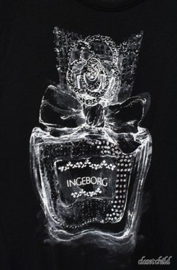 画像2: INGEBORG / 香水瓶ptロングカットソー 9号 クロ O-25-08-21-057-LO-TO-OW-OS