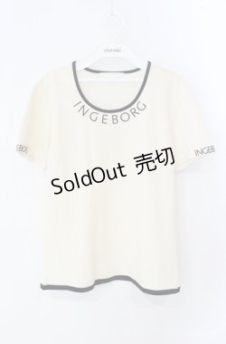 画像1: INGEBORG / ロゴptTシャツ  アイボリー O-25-08-21-058-LO-TO-OW-ZT211
