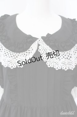 画像2: Physical Drop / レース衿付きティアードワンピース  クロ O-25-08-21-063-LO-OP-IG-OS