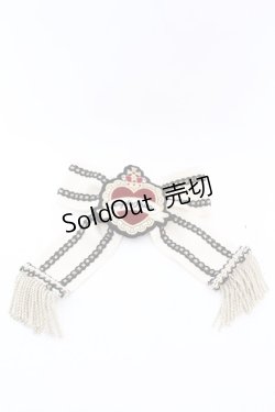 画像1: Angelic Pretty / Noble Ribbonクリップブローチ  ベージュ O-25-08-21-1038-AP-AC-IG-ZT394-F004