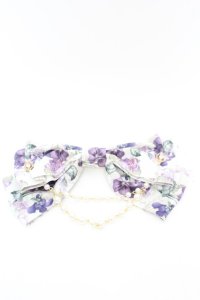 Enchantlic Enchantilly / すみれ姫王冠　パールリボンブローチ  生成り O-25-08-21-1040-LO-AC-IG-OS