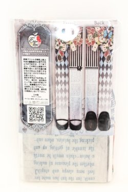 画像2: Estrellas / アリスのタイツ L-LL オフ×サックス×ブラック O-25-08-21-1046-EL-ZA-IG-OS