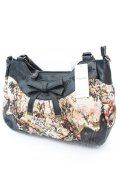 axes femme / ゴブランバッグ  生成り*クロ O-25-08-21-1004-AX-BG-IG-OS