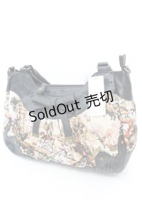 axes femme / ゴブランバッグ  生成り*クロ O-25-08-21-1004-AX-BG-IG-OS