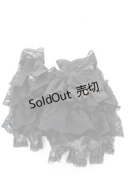 画像1: Kurumi Collaboration / CLK*レースグローブ  クロ O-25-08-21-1054-LO-ZA-OW-OS