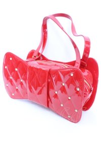 Angelic Pretty / キルティング宝石リボンバッグ  アカ O-25-08-21-1005-AP-BG-OW-OS