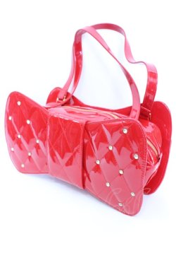 画像1: Angelic Pretty / キルティング宝石リボンバッグ  アカ O-25-08-21-1005-AP-BG-OW-OS