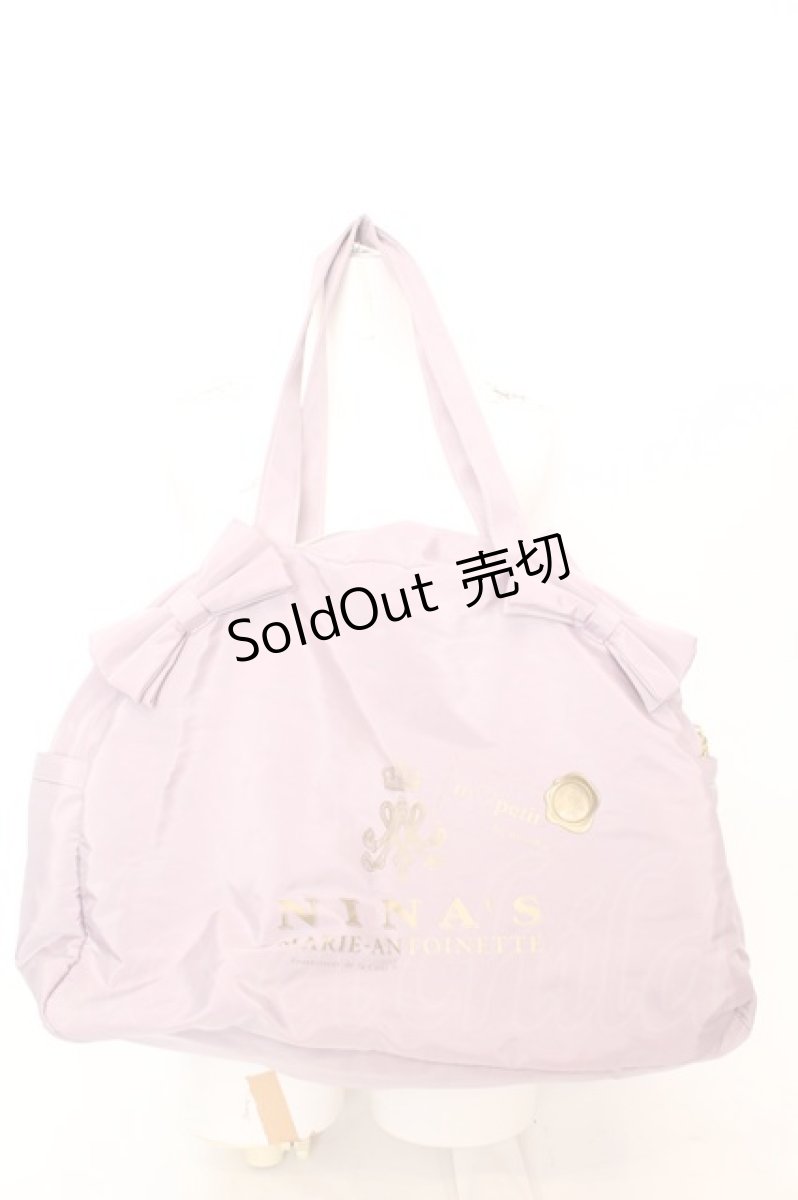 画像1: m petit by misako / NINA'Sコラボボストン  ラベンダー O-25-08-21-1008-LO-BG-IG-ZTK026 (1)