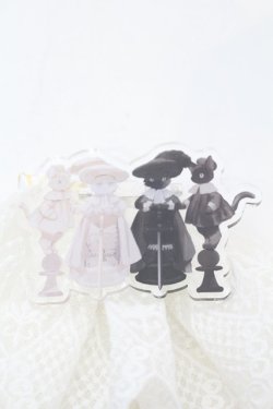 画像2: Royal Princess Alice / Chess Board Cat ジャボタイ  ホワイト O-25-08-21-1011-LO-ZA-IG-OS