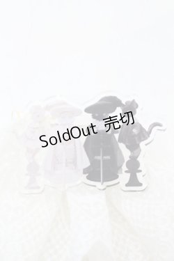 画像2: Royal Princess Alice / Chess Board Cat ジャボタイ  ホワイト O-25-08-21-1011-LO-ZA-IG-OS
