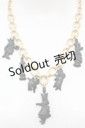 Jane Marple / Queen Alice necklace ネックレス  ゴールド×クロ O-25-08-21-1019-JM-AC-IG-ZT394-F003