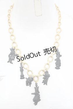 画像2: Jane Marple / Queen Alice necklace ネックレス  ゴールド×クロ O-25-08-21-1019-JM-AC-IG-ZT394-F003