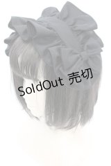 BISHU / 尾州ロリィタヘッドドレス  クロ O-25-08-21-1025-LO-AC-OW-OS