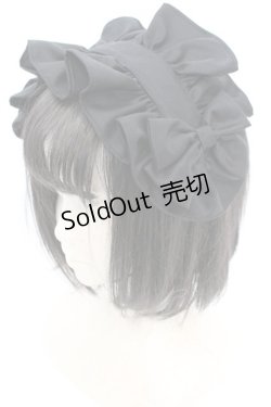 画像1: BISHU / 尾州ロリィタヘッドドレス  クロ O-25-08-21-1025-LO-AC-OW-OS