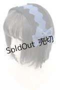 尾州ロリィタ / リボンガレットヘッドドレス  プラチナブルー O-25-08-21-1027-LO-AC-OW-OS